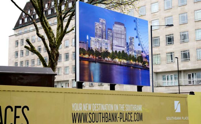 Southbank Place Advertising Board