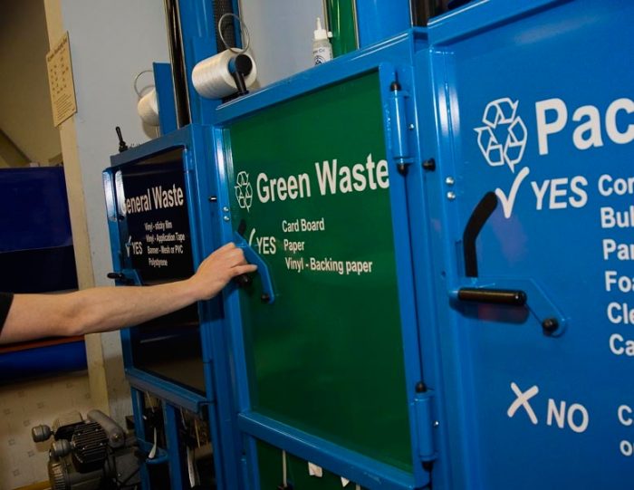 Recycling Bins for ISO 14001 at Octink