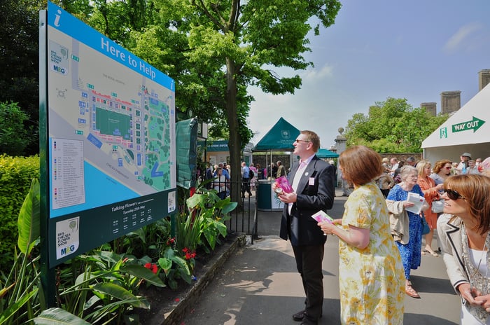 Chelsea Flower Show signage and event graphics by Octink