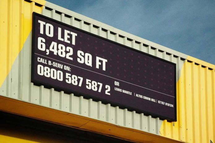 Advertising Board Letting Sign