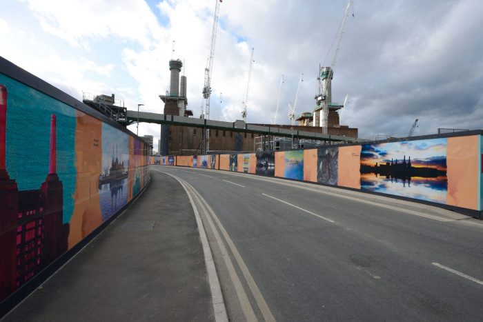 hoardings for battersea power station