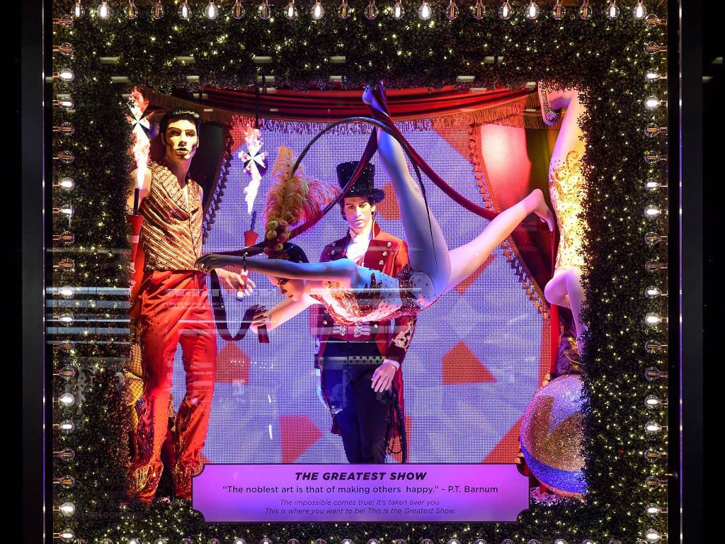 Christmas Window Display at Bloomingdales