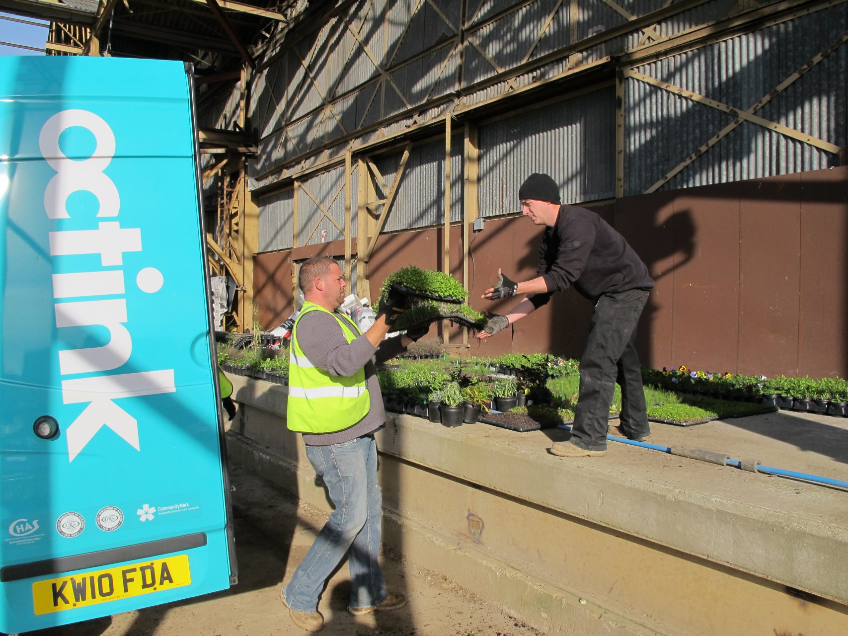 Octink volunteers in action for local horticultural charity Cultivate London