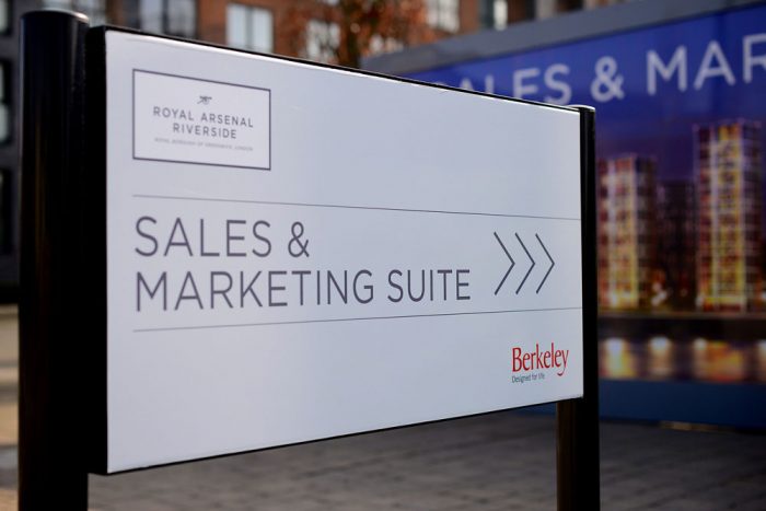 Kerb Appeal signage at a Berkeley Homes site