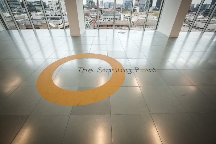 Event display floor vinyl at CityPoint by Octink