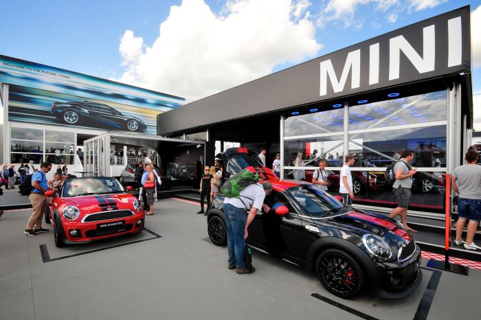 Exterior signage and branding at Goodwood festival of speed