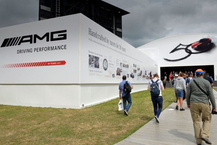 Exterior signage at Goodwood Festival of Speed