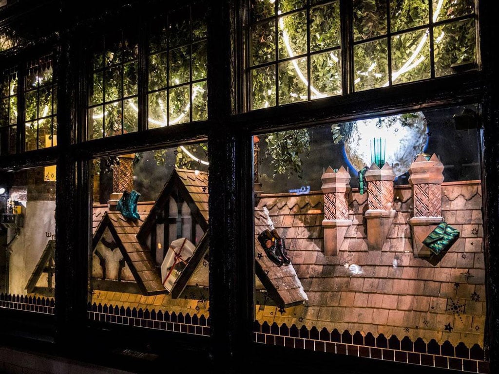 Christmas Window Display at Liberty London