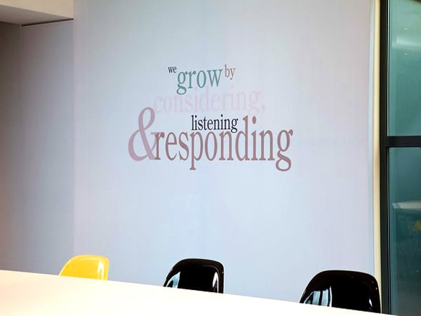 Quotes used in office design