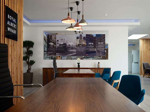 impressive office designs at royal albert wharf