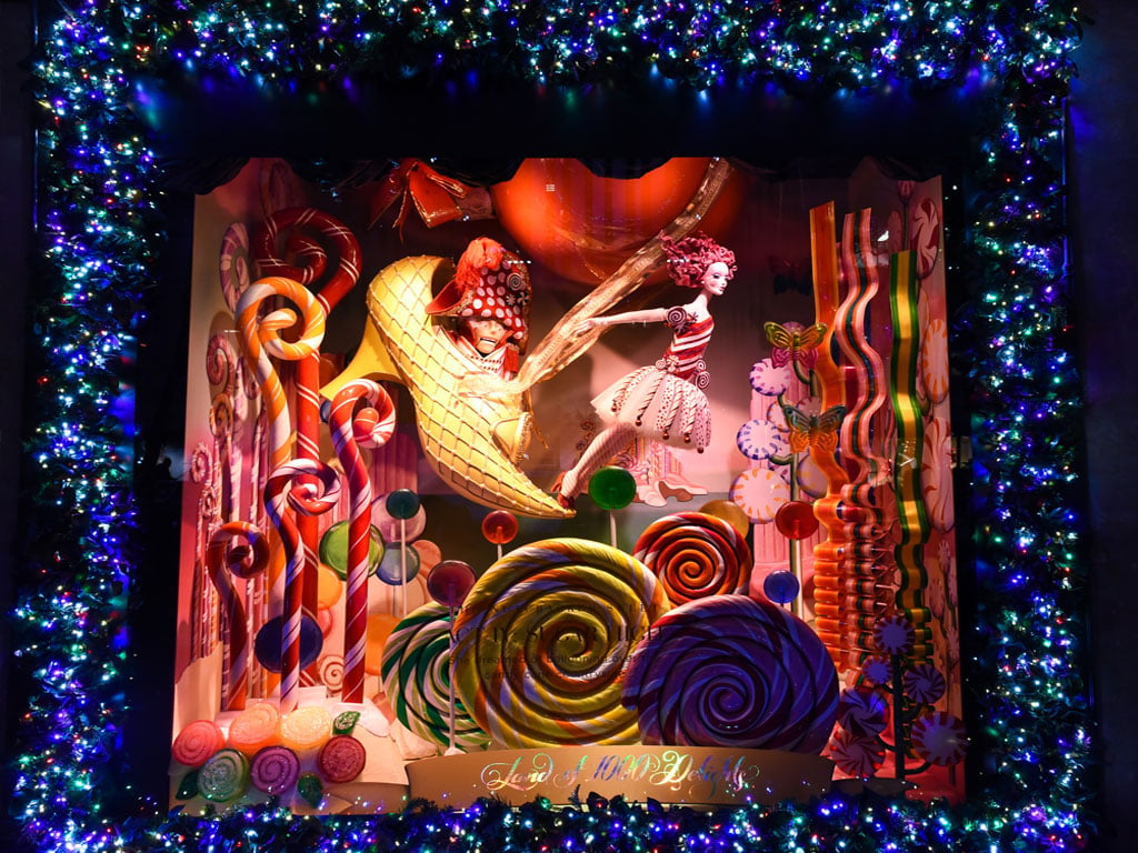 Christmas Window Display at Saks Fifth Avenue