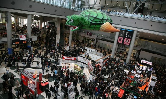 Busy Exhibition Hall and Stands